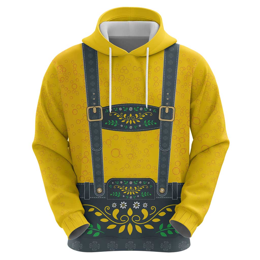 Lederhosen Oktoberfest Zip Hoodie Bavarian Beer Time - Wonder Print Shop