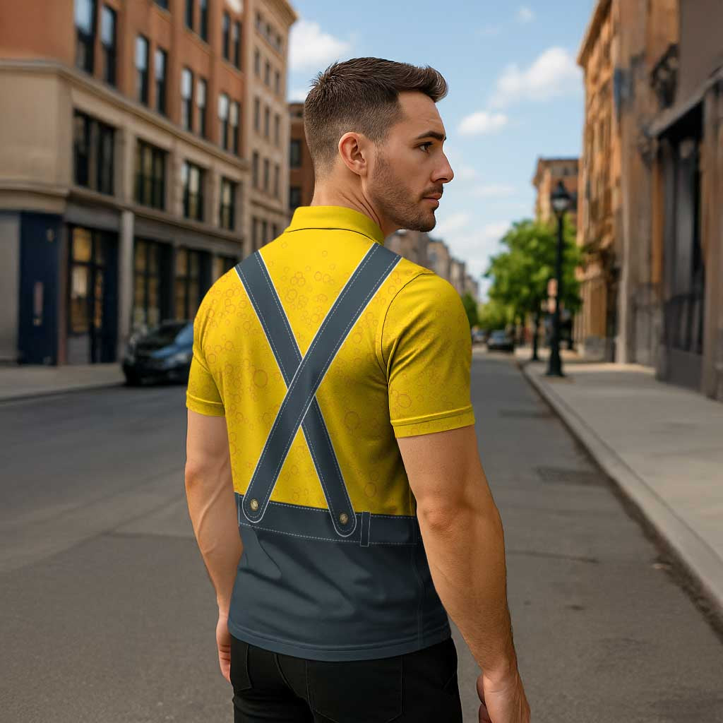 Lederhosen Oktoberfest Zipper Polo Shirt Bavarian Beer Time - Wonder Print Shop