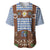 Lederhosen Oktoberfest Baseball Jersey Blue Edelweiss Floral Polka Dots - Wonder Print Shop