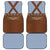 Lederhosen Oktoberfest Car Mats Blue Edelweiss Floral Polka Dots - Wonder Print Shop