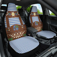 Lederhosen Oktoberfest Car Seat Cover Blue Edelweiss Floral Polka Dots - Wonder Print Shop