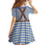 Lederhosen Oktoberfest Family Matching Long Sleeve Bodycon Dress and Hawaiian Shirt Blue Edelweiss Floral Polka Dots - Wonder Print Shop