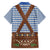Lederhosen Oktoberfest Family Matching Long Sleeve Bodycon Dress and Hawaiian Shirt Blue Edelweiss Floral Polka Dots - Wonder Print Shop
