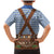 Lederhosen Oktoberfest Family Matching Mermaid Dress and Hawaiian Shirt Blue Edelweiss Floral Polka Dots - Wonder Print Shop