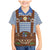 Lederhosen Oktoberfest Family Matching Mermaid Dress and Hawaiian Shirt Blue Edelweiss Floral Polka Dots - Wonder Print Shop