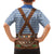 Lederhosen Oktoberfest Family Matching Off The Shoulder Long Sleeve Dress and Hawaiian Shirt Blue Edelweiss Floral Polka Dots - Wonder Print Shop