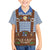 Lederhosen Oktoberfest Family Matching Off The Shoulder Long Sleeve Dress and Hawaiian Shirt Blue Edelweiss Floral Polka Dots - Wonder Print Shop