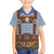 Lederhosen Oktoberfest Family Matching Off Shoulder Maxi Dress and Hawaiian Shirt Blue Edelweiss Floral Polka Dots - Wonder Print Shop