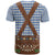 Lederhosen Oktoberfest T Shirt Blue Edelweiss Floral Polka Dots - Wonder Print Shop