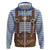 Lederhosen Oktoberfest Zip Hoodie Blue Edelweiss Floral Polka Dots - Wonder Print Shop