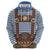 Lederhosen Oktoberfest Zip Hoodie Blue Edelweiss Floral Polka Dots - Wonder Print Shop
