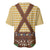 Lederhosen Oktoberfest Baseball Jersey Gold Edelweiss Floral Polka Dots - Wonder Print Shop