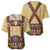 Lederhosen Oktoberfest Baseball Jersey Gold Edelweiss Floral Polka Dots - Wonder Print Shop