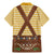 Lederhosen Oktoberfest Family Matching Mermaid Dress and Hawaiian Shirt Gold Edelweiss Floral Polka Dots - Wonder Print Shop