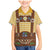 Lederhosen Oktoberfest Family Matching Mermaid Dress and Hawaiian Shirt Gold Edelweiss Floral Polka Dots - Wonder Print Shop