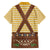 Lederhosen Oktoberfest Family Matching Off The Shoulder Long Sleeve Dress and Hawaiian Shirt Gold Edelweiss Floral Polka Dots - Wonder Print Shop
