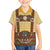 Lederhosen Oktoberfest Family Matching Off The Shoulder Long Sleeve Dress and Hawaiian Shirt Gold Edelweiss Floral Polka Dots - Wonder Print Shop