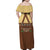 Lederhosen Oktoberfest Family Matching Off Shoulder Maxi Dress and Hawaiian Shirt Gold Edelweiss Floral Polka Dots - Wonder Print Shop