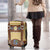 Lederhosen Oktoberfest Luggage Cover Gold Edelweiss Floral Polka Dots - Wonder Print Shop