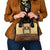 Lederhosen Oktoberfest Shoulder Handbag Gold Edelweiss Floral Polka Dots - Wonder Print Shop