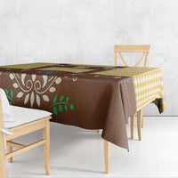 Lederhosen Oktoberfest Tablecloth Gold Edelweiss Floral Polka Dots - Wonder Print Shop