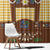 Lederhosen Oktoberfest Window Curtain Gold Edelweiss Floral Polka Dots - Wonder Print Shop