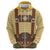 Lederhosen Oktoberfest Zip Hoodie Gold Edelweiss Floral Polka Dots - Wonder Print Shop