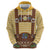 Lederhosen Oktoberfest Zip Hoodie Gold Edelweiss Floral Polka Dots - Wonder Print Shop
