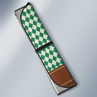 Lederhosen Oktoberfest Auto Sun Shade Green Edelweiss Floral Polka Dots - Wonder Print Shop