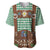 Lederhosen Oktoberfest Baseball Jersey Green Edelweiss Floral Polka Dots - Wonder Print Shop