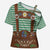 Lederhosen Oktoberfest Cross Shoulder Shirt Green Edelweiss Floral Polka Dots - Wonder Print Shop