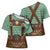 Lederhosen Oktoberfest Cross Shoulder Shirt Green Edelweiss Floral Polka Dots - Wonder Print Shop