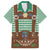 Lederhosen Oktoberfest Family Matching Long Sleeve Bodycon Dress and Hawaiian Shirt Green Edelweiss Floral Polka Dots - Wonder Print Shop