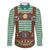 Lederhosen Oktoberfest Family Matching Long Sleeve Bodycon Dress and Hawaiian Shirt Green Edelweiss Floral Polka Dots - Wonder Print Shop
