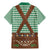 Lederhosen Oktoberfest Family Matching Mermaid Dress and Hawaiian Shirt Green Edelweiss Floral Polka Dots - Wonder Print Shop