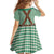 Lederhosen Oktoberfest Family Matching Off The Shoulder Long Sleeve Dress and Hawaiian Shirt Green Edelweiss Floral Polka Dots - Wonder Print Shop