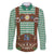 Lederhosen Oktoberfest Family Matching Off The Shoulder Long Sleeve Dress and Hawaiian Shirt Green Edelweiss Floral Polka Dots - Wonder Print Shop