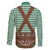 Lederhosen Oktoberfest Family Matching Off The Shoulder Long Sleeve Dress and Hawaiian Shirt Green Edelweiss Floral Polka Dots - Wonder Print Shop