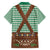 Lederhosen Oktoberfest Family Matching Off Shoulder Maxi Dress and Hawaiian Shirt Green Edelweiss Floral Polka Dots - Wonder Print Shop