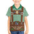 Lederhosen Oktoberfest Family Matching Short Sleeve Bodycon Dress and Hawaiian Shirt Green Edelweiss Floral Polka Dots - Wonder Print Shop