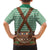 Lederhosen Oktoberfest Family Matching Summer Maxi Dress and Hawaiian Shirt Green Edelweiss Floral Polka Dots - Wonder Print Shop