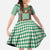 Lederhosen Oktoberfest Family Matching Summer Maxi Dress and Hawaiian Shirt Green Edelweiss Floral Polka Dots - Wonder Print Shop