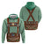 Lederhosen Oktoberfest Hoodie Green Edelweiss Floral Polka Dots - Wonder Print Shop