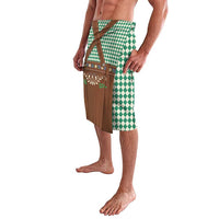 Lederhosen Oktoberfest Lavalava Green Edelweiss Floral Polka Dots - Wonder Print Shop