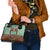 Lederhosen Oktoberfest Shoulder Handbag Green Edelweiss Floral Polka Dots - Wonder Print Shop