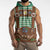 Lederhosen Oktoberfest Sleeveless Hoodie Green Edelweiss Floral Polka Dots - Wonder Print Shop