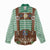Lederhosen Oktoberfest Women Casual Shirt Green Edelweiss Floral Polka Dots - Wonder Print Shop