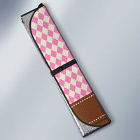 Lederhosen Oktoberfest Auto Sun Shade Pink Edelweiss Floral Polka Dots - Wonder Print Shop