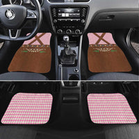 Lederhosen Oktoberfest Car Mats Pink Edelweiss Floral Polka Dots - Wonder Print Shop