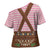 Lederhosen Oktoberfest Cross Shoulder Shirt Pink Edelweiss Floral Polka Dots - Wonder Print Shop